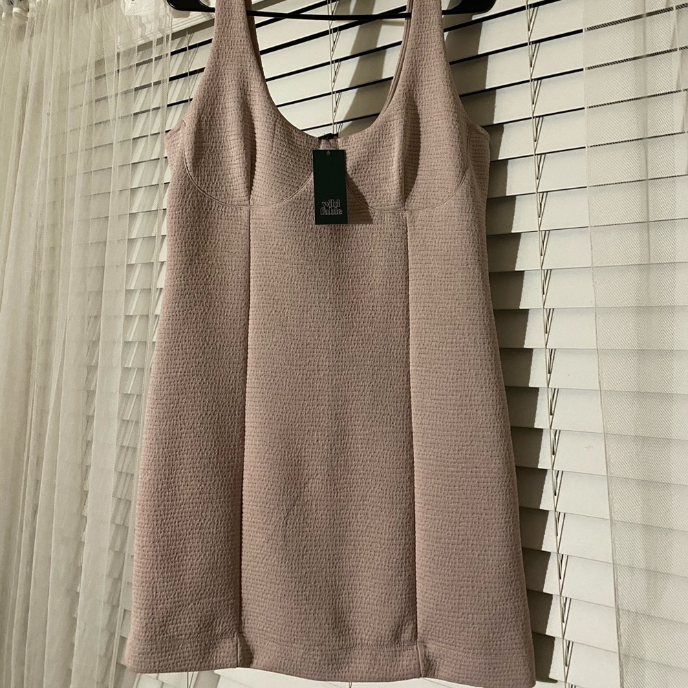NWT MUAVE PINK CORSET MINI DRESS.